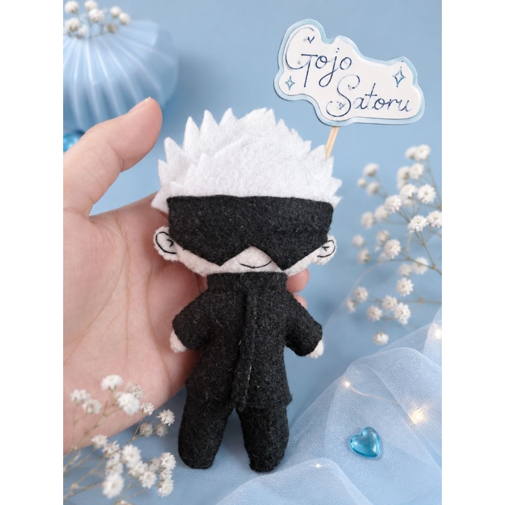 Ready  bagcharm boneka flannel gojo satoru