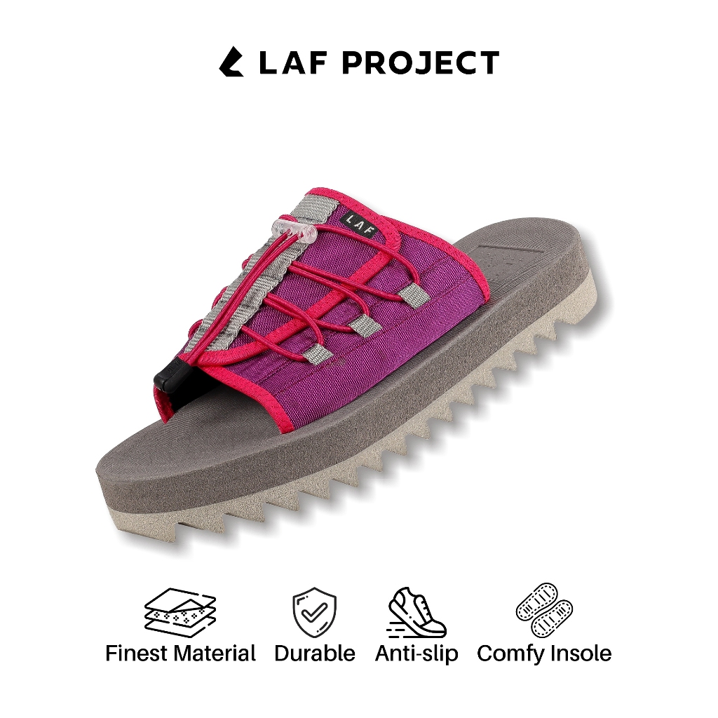 LAF Project - Sandal Slide Pria Wanita Sendal Slop Ungu - Kanoa