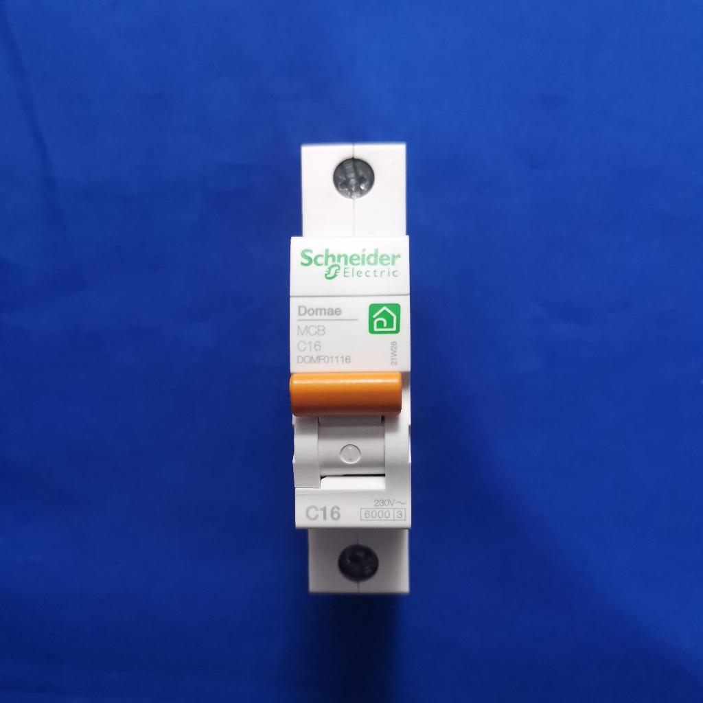 DOMF01116 NEW DOMAE MCB 16A Ampere 1Phase 6KA Schneider
