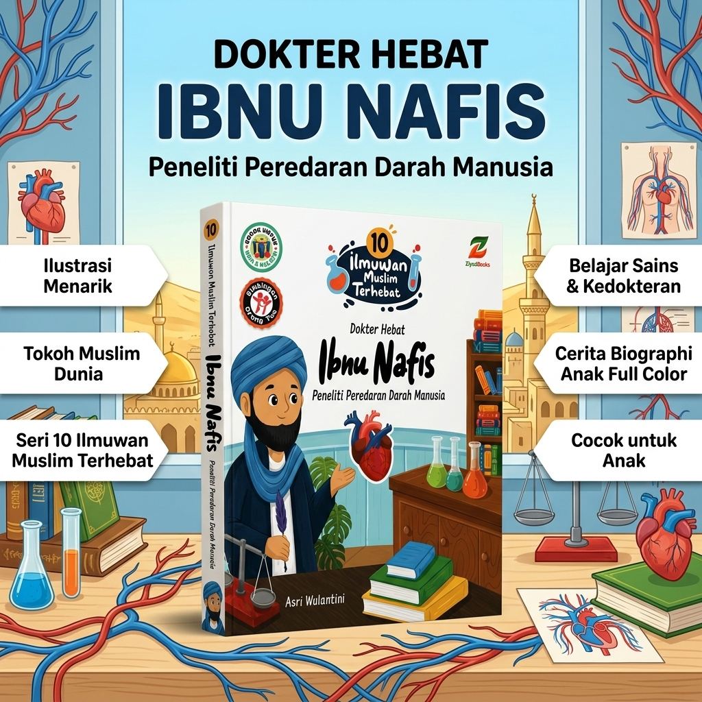 Bia Ibnu Nafis – Buku Anak Edukatif tentang Tokoh Ilmuwan Ibnu Nafis dan Penemuan Kesehatan