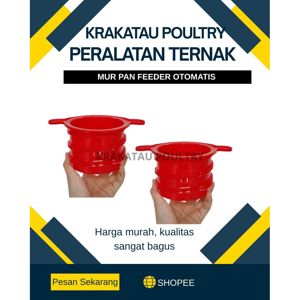 MUR PAN FEEDER OTOMATIS / PART PAKAN AYAM OTOMATIS