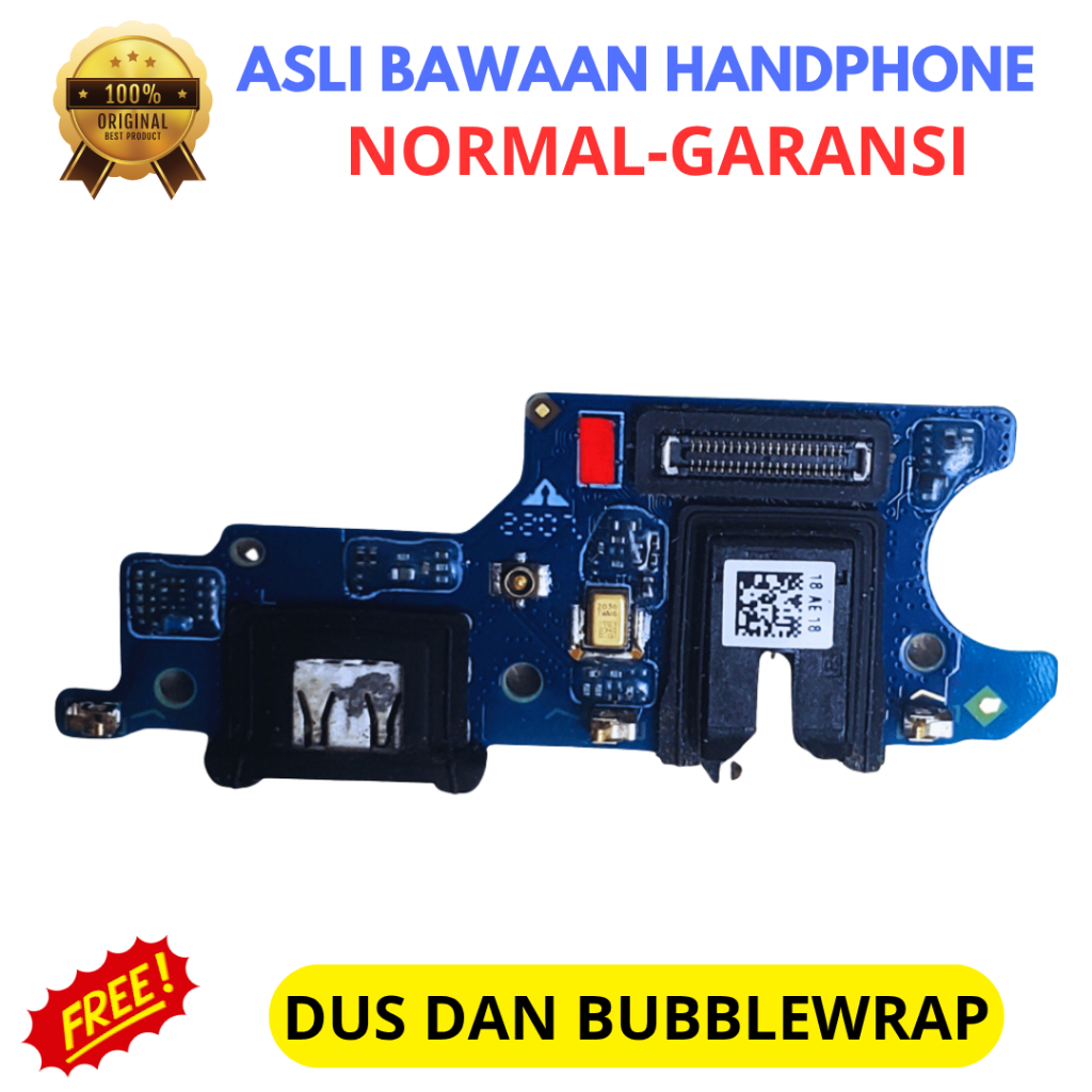 Board papan konektor cas hp Realme c31 - asli original copotan cabutan bawaan