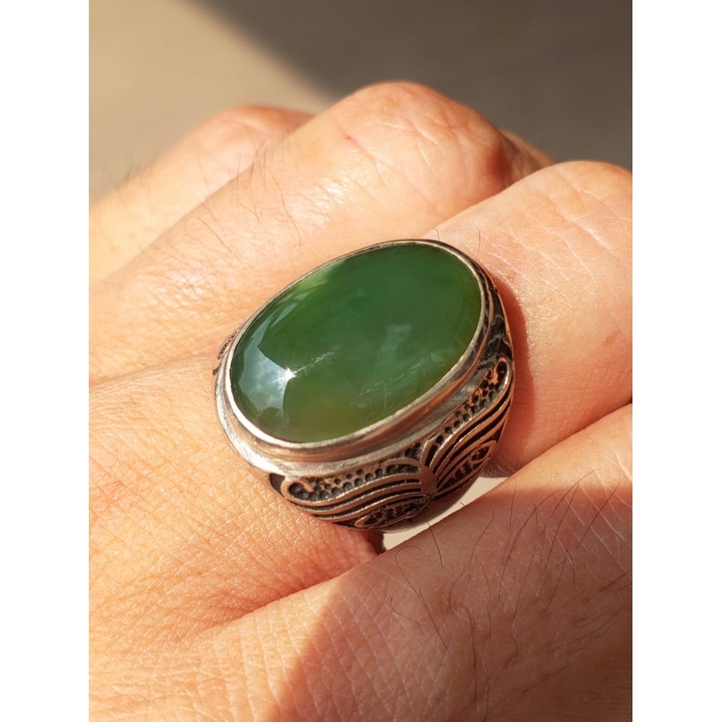 cincin batu hijau garut ohen memo