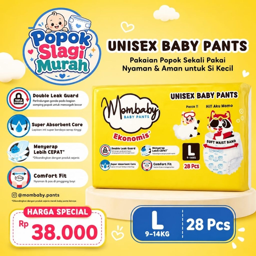 Diapers Mombaby Pants L28
