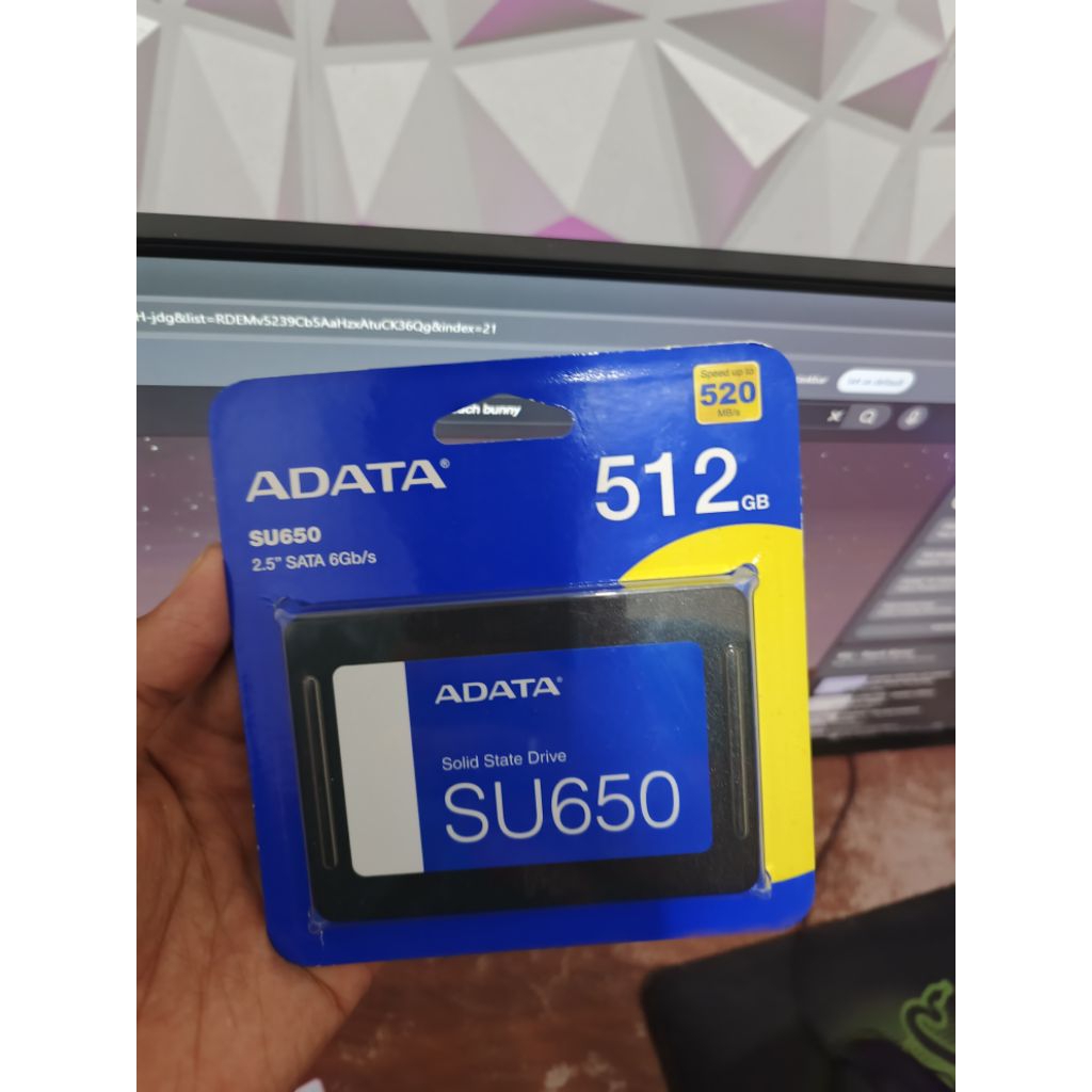 SSD ADATA SU650 KAPASITAS 512GB