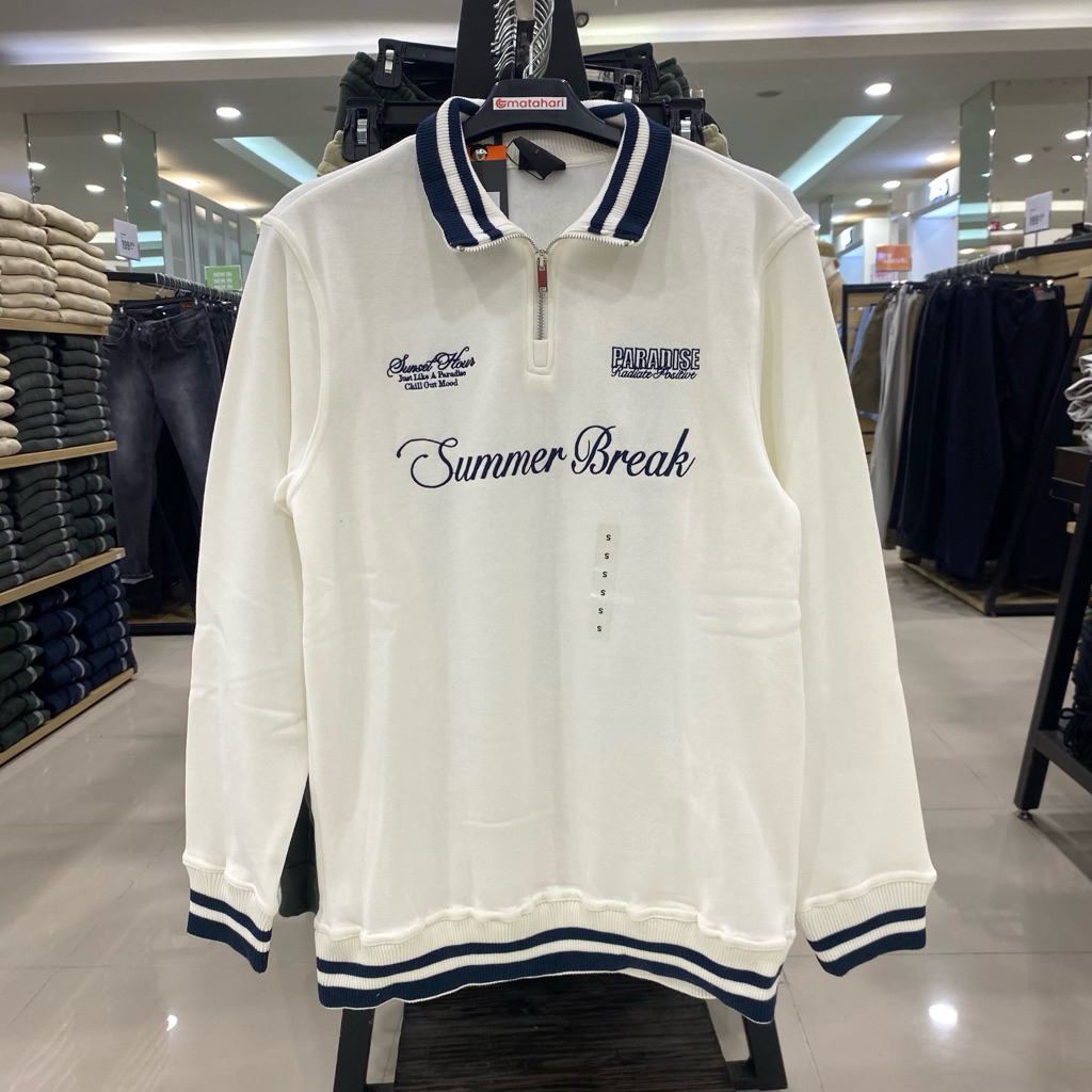 Sweater pria N3V4D4 trendy nyaman di pakai 100% original matahari depstore size S-XL