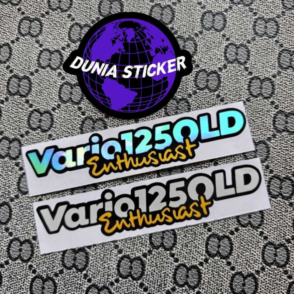 Stiker Sticker Vario 125 Old Enthusiast Cutting
