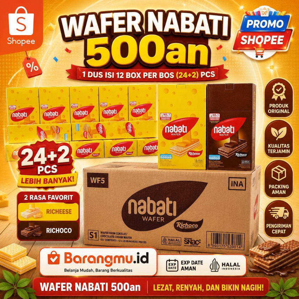 WAFER NABATI 500 1 DUS