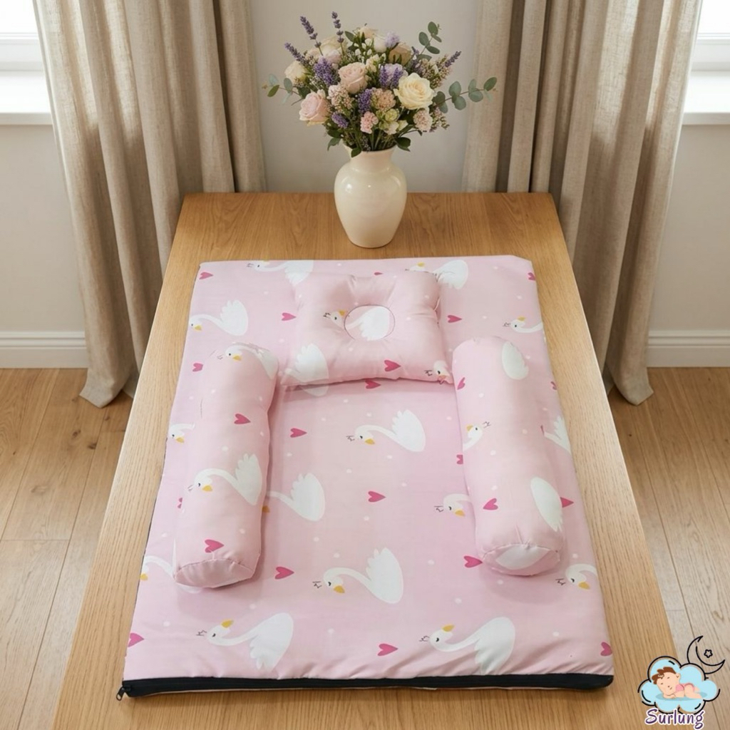 kasur bayi matras tebal/kasur bayi lengkap filset/kasur bayi tebal dan mpuk/kasur bayi fulset klambu
