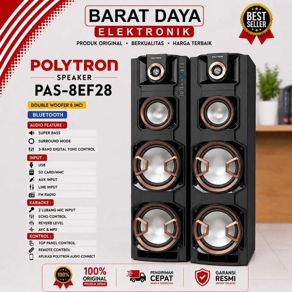 Speaker Aktif Polytron PAS8EF28 / Speaker Polytron PAS 8EF28