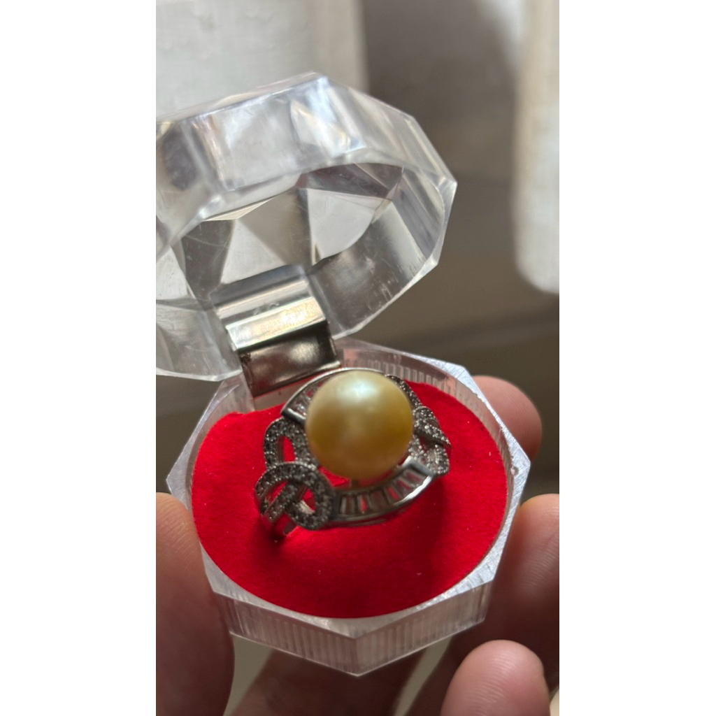 cincin mutiara laut asli dari lombok