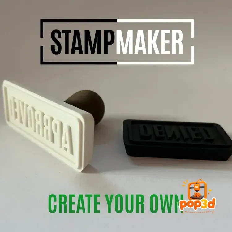 Jasa Cetak Stempel Custom 3D Print Nama Logo | Stempel Desain Sendiri Otomatis Unik