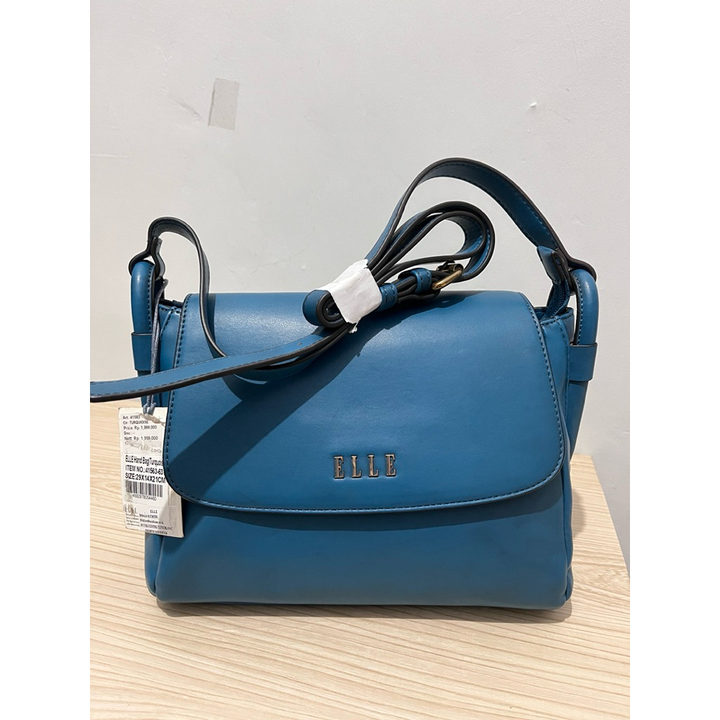 Tas wanita Elle sling bag original new 100 % turquoise