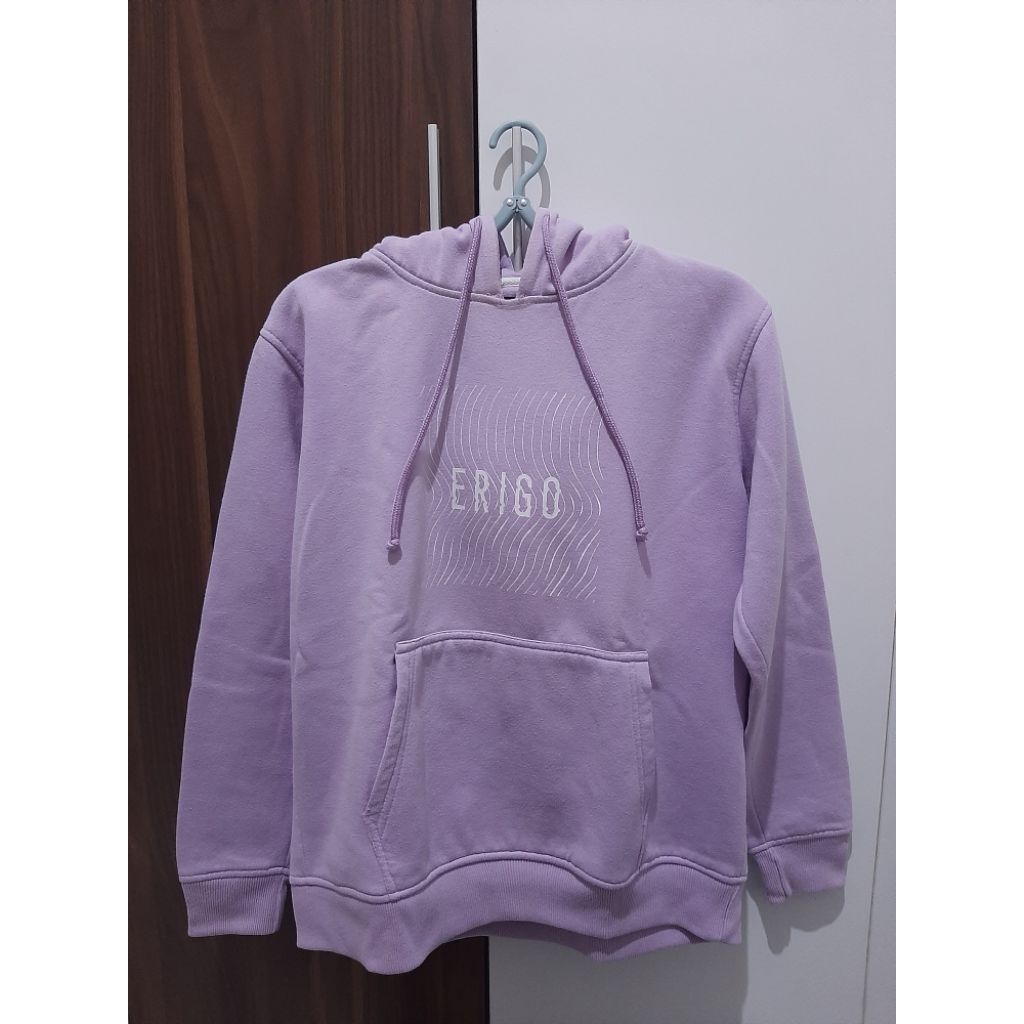 [PRELOVED] Erigo Jaket Hoodie Wanita Lilac Ungu