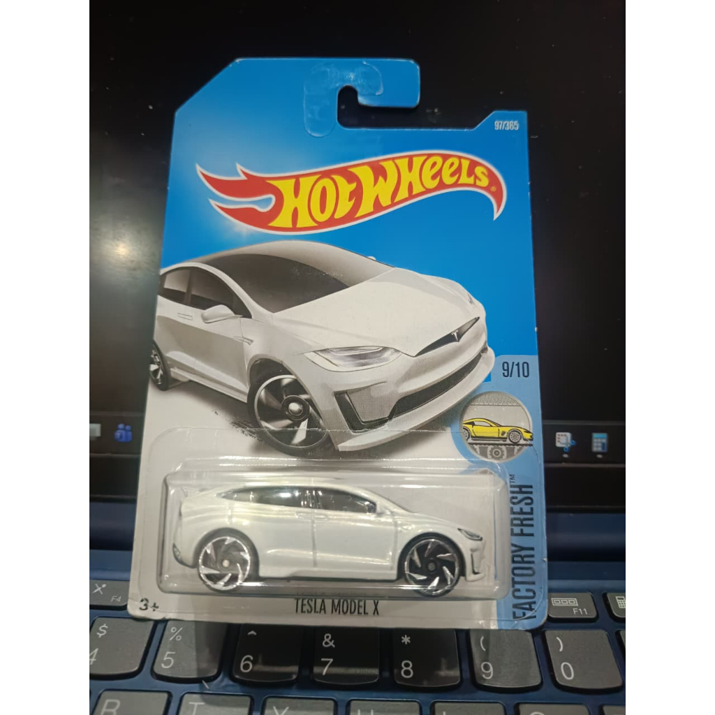 hot wheels tesla model x factory fresh white