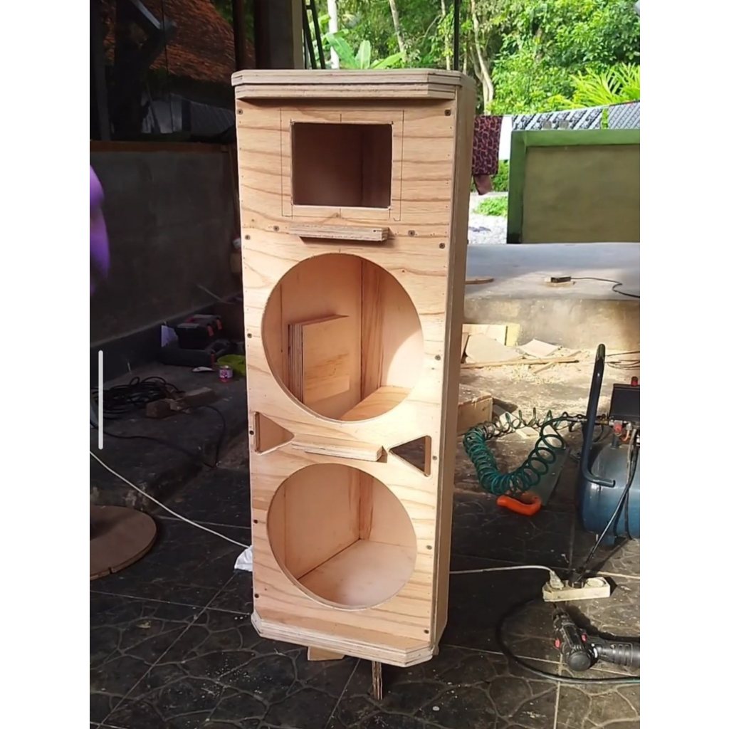box 12inch double box sr 12in monitor panggung bahan 18mm