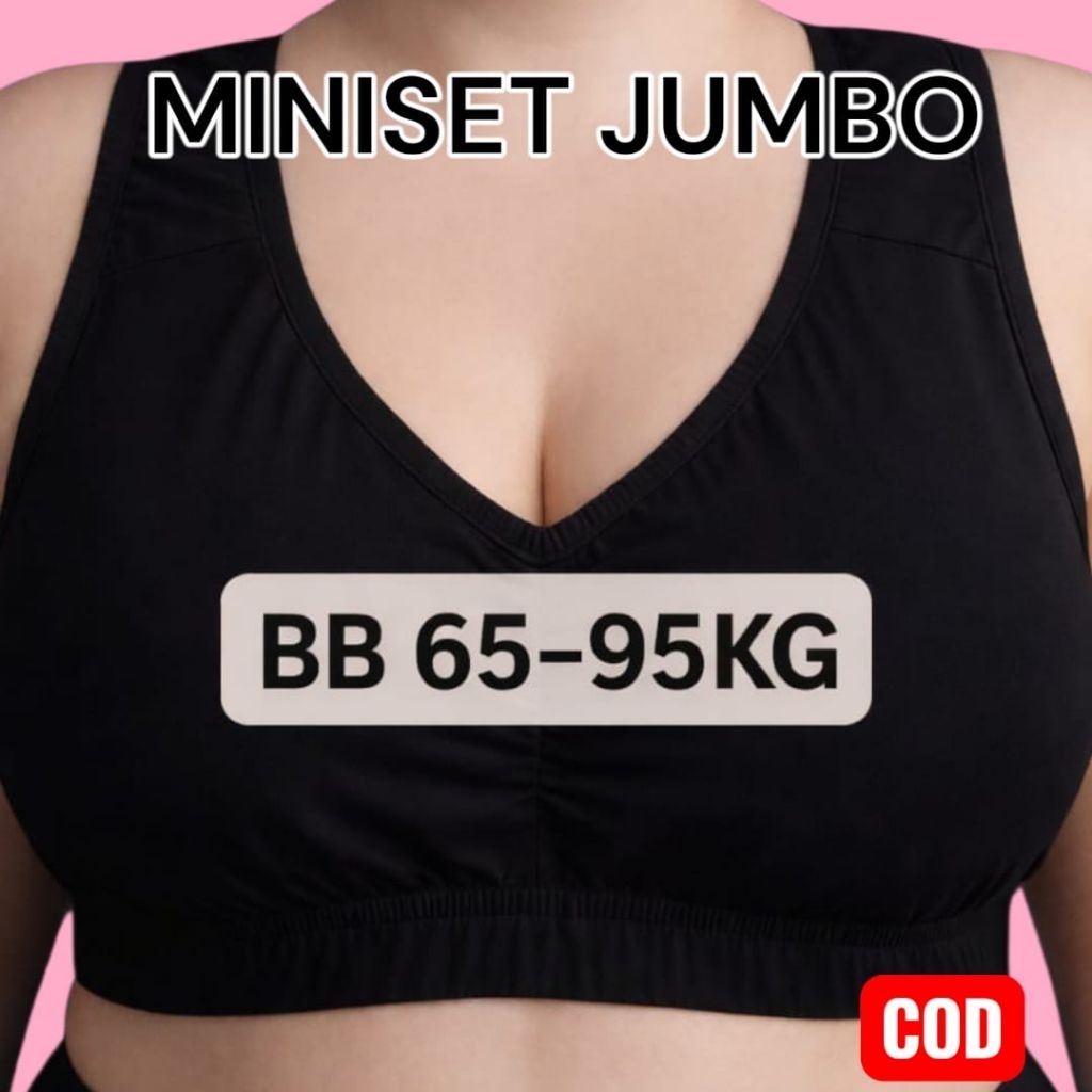 ISI 5 PCS BB 65-95 KG MINISET JUMBO DEWASA BUSUI TANPA TALI BH Miniset Nyaman Random