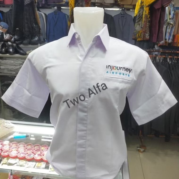 Kemeja Injourney Airport Seragam Injourney Airport Baju Kerja Injourney Airport.