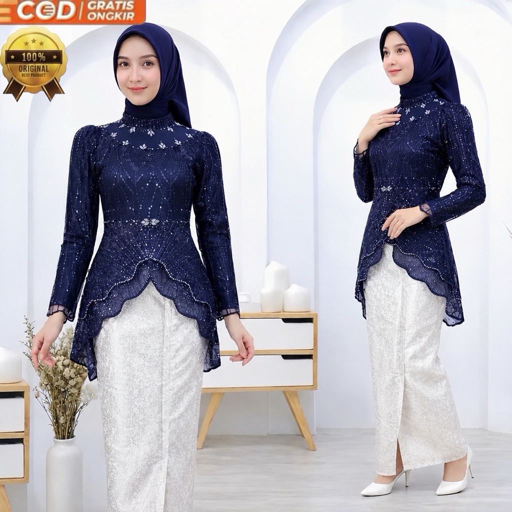 kebaya resya payet rok songket span kebaya Seragaman wisuda modern kebaya Bridesmaid  kebaya remaja 