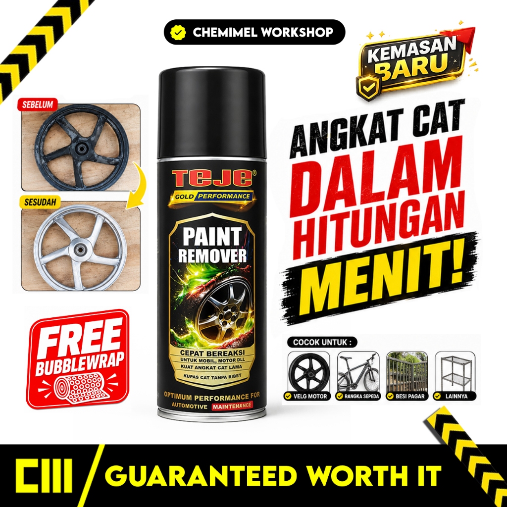 Teje Paint Remover Perontok Cat Penghapus Cat Teje Penghilang Cat Motor