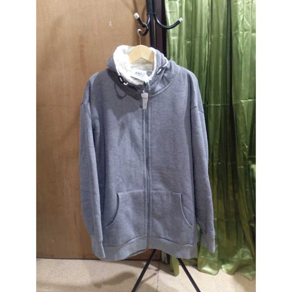WOL BNWT Serpa-Jaket Hoodie Serpa Abu Brand EuroPress Unisex Warna Abu
