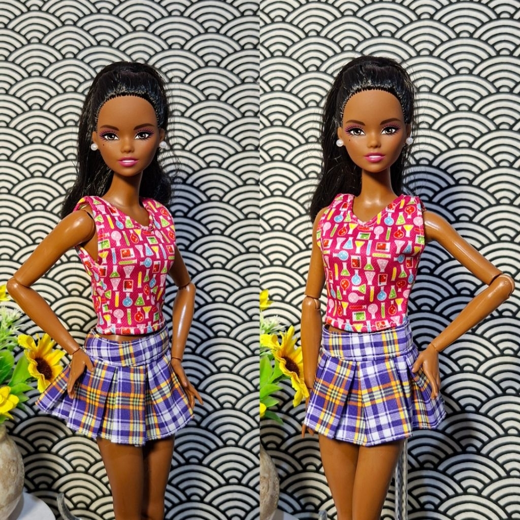 Baju Barbie Cheerleader (Tidak termasuk boneka dan sepatu) (T)