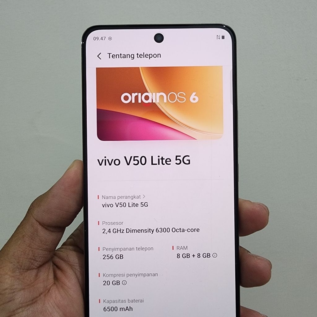 VIVO V50 LITE 5G 8/256 Hp Second Murah