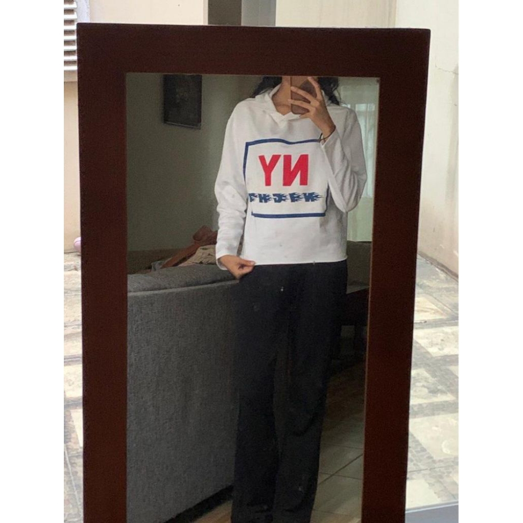 Zara White Hoodie | Zara Hoodie Putih