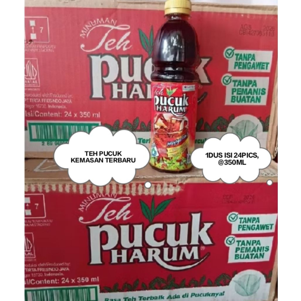 Teh pucuk 1dus isi 24 pics,350ml