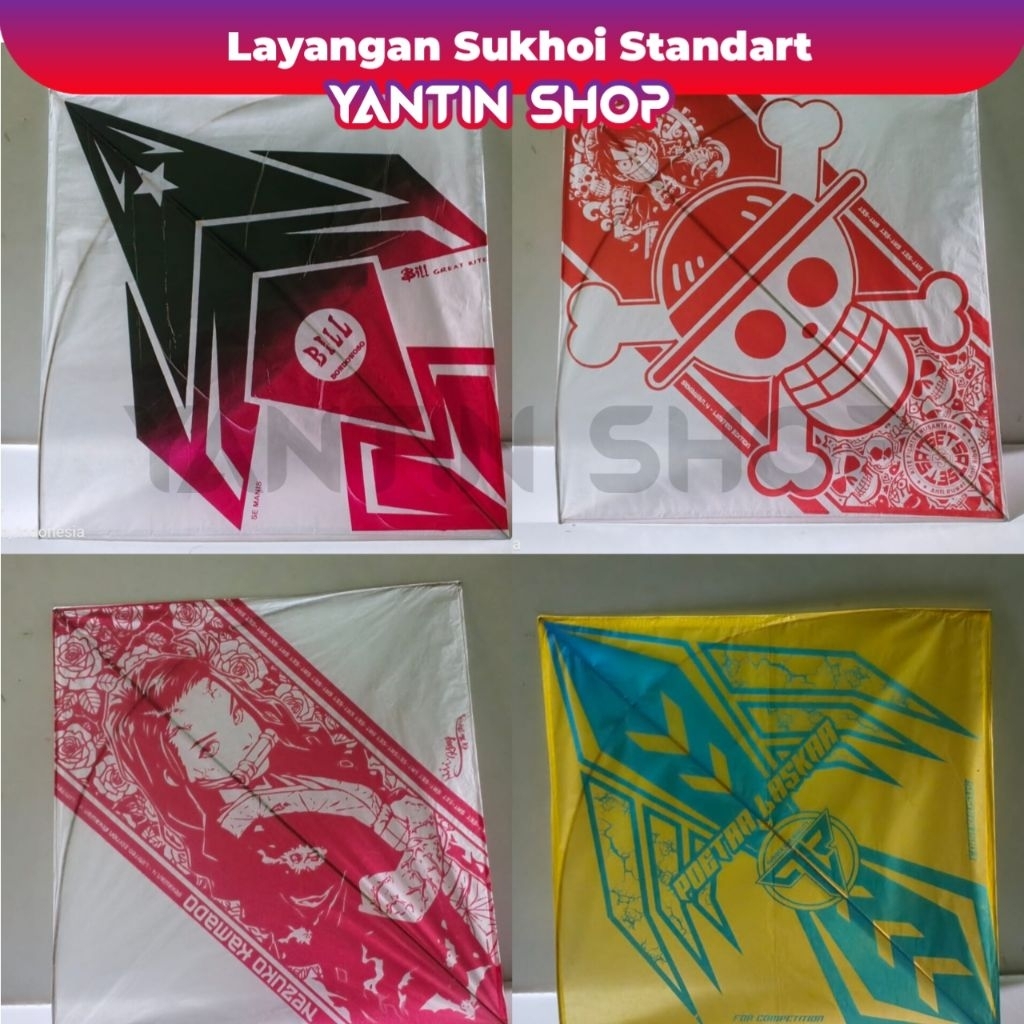 LAYANGAN SUKHOI STANDART BAMBU APUS ARKU STANDART TANPA LILITAN