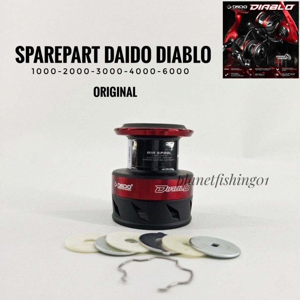 SPOOL daido diablo 1000-2000-3000-4000-6000 original copotan baru / sparepart daido diablo / sparepa