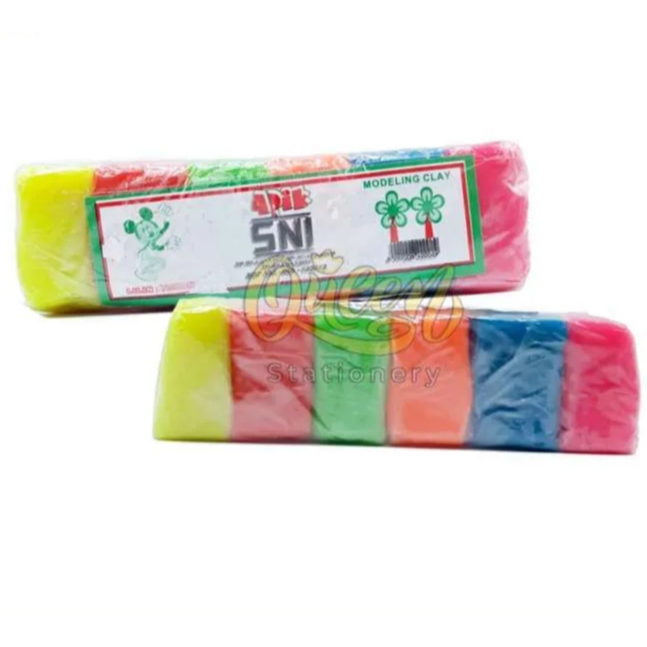 MALAM LILIN PERMAINAN ANAK SNI 6 WARNA PLASTISIN