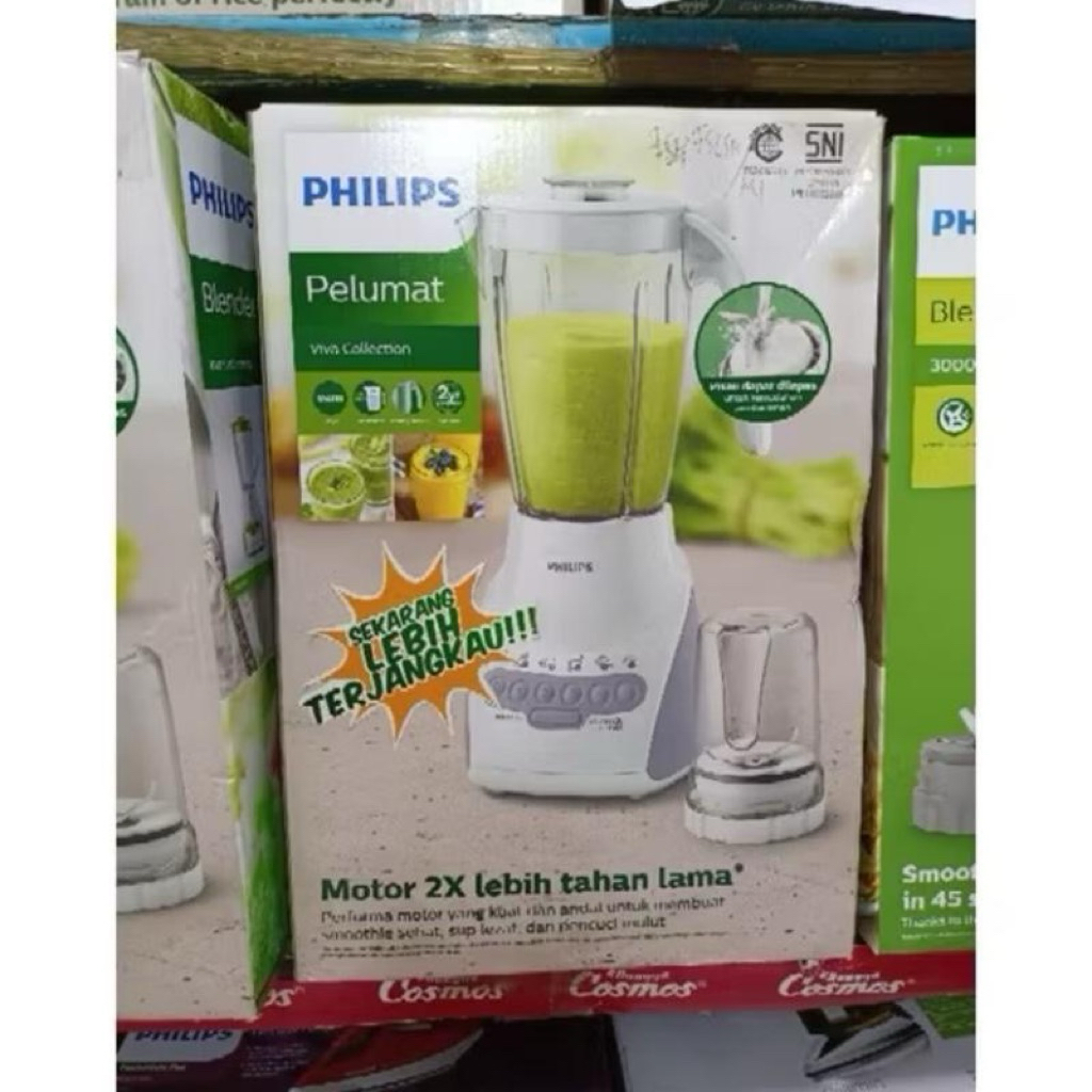 BLENDER PHILIPS HR 2115 GELAS PLASTIK - PHILIPS BLENDER 2L - PHILIPS BLENDER HR 2115 - BLENDER PHILI