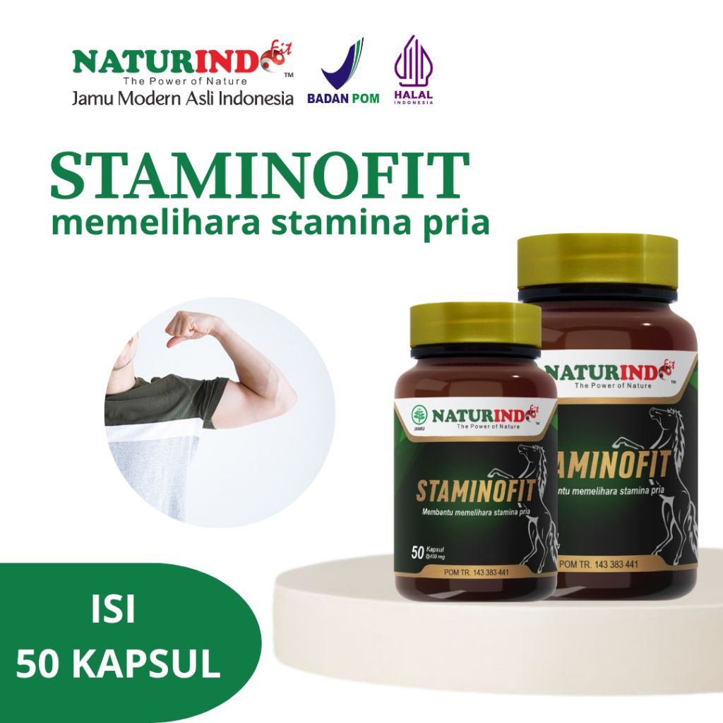 Staminofit Naturindo original herbal alami untuk membantu menunjang stamina pria dan wanita