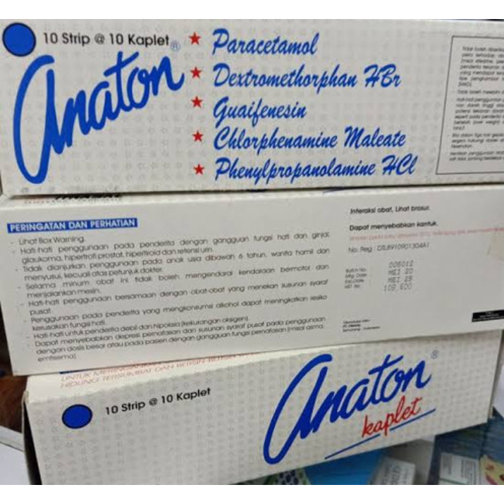 ANATON TABLET STRIP ISI 10 (DEMAM BATUK FLU)