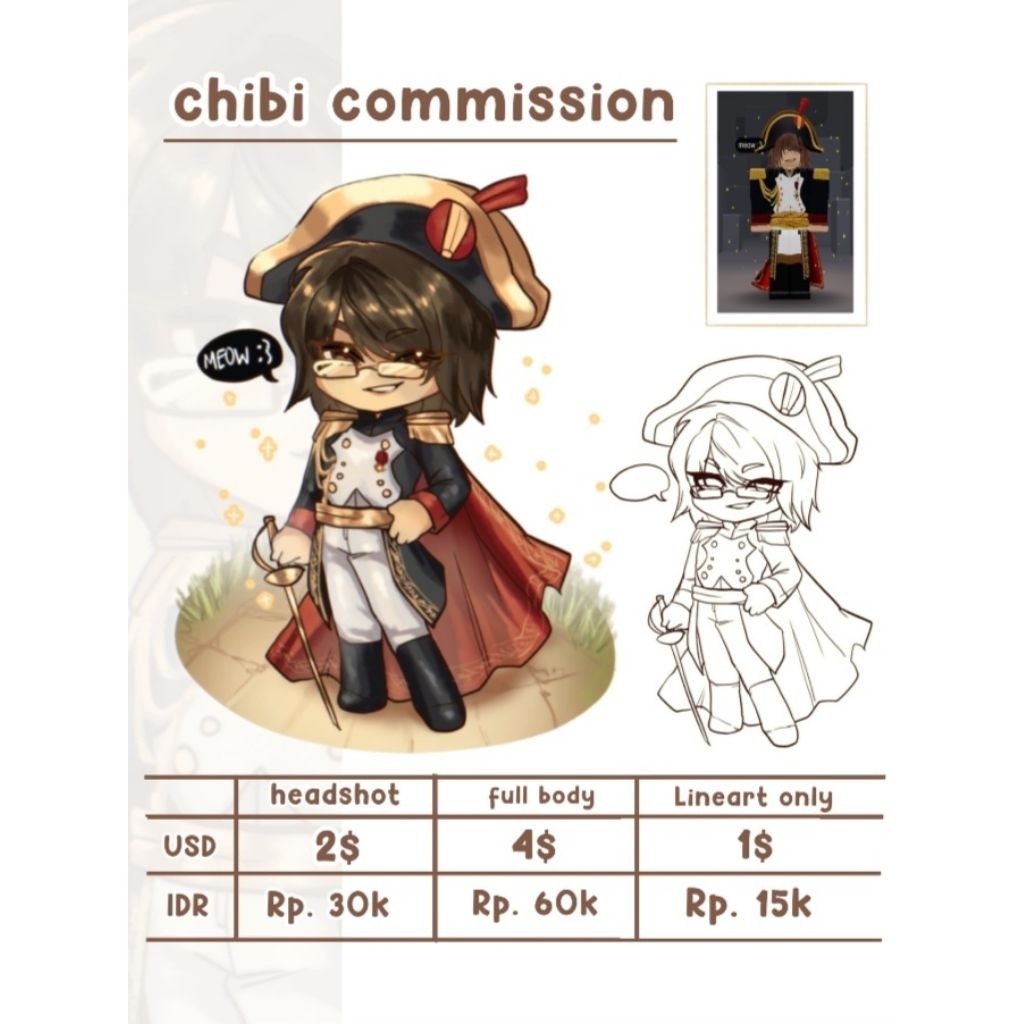 Chibi Commission art / Jasa gambar