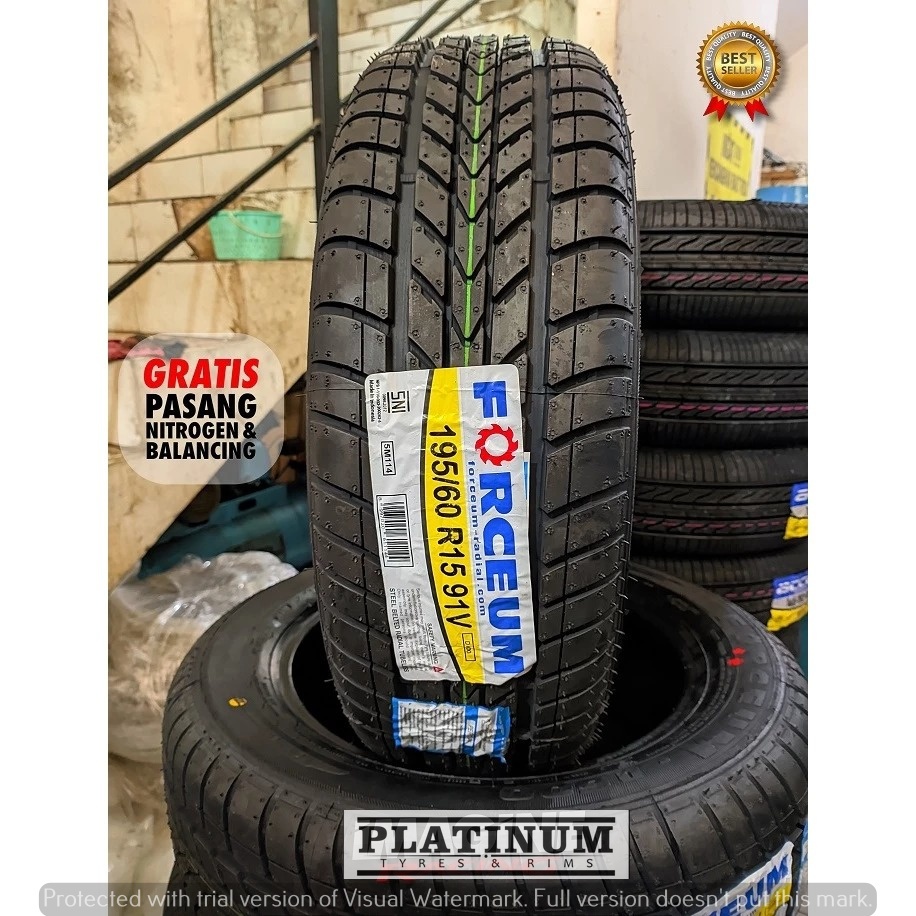 BAN MOBIL BARU FORCEUM D 600 195 60 R15 II BAN TUBLES AWET 195/60 R15 FORCEUM D 600