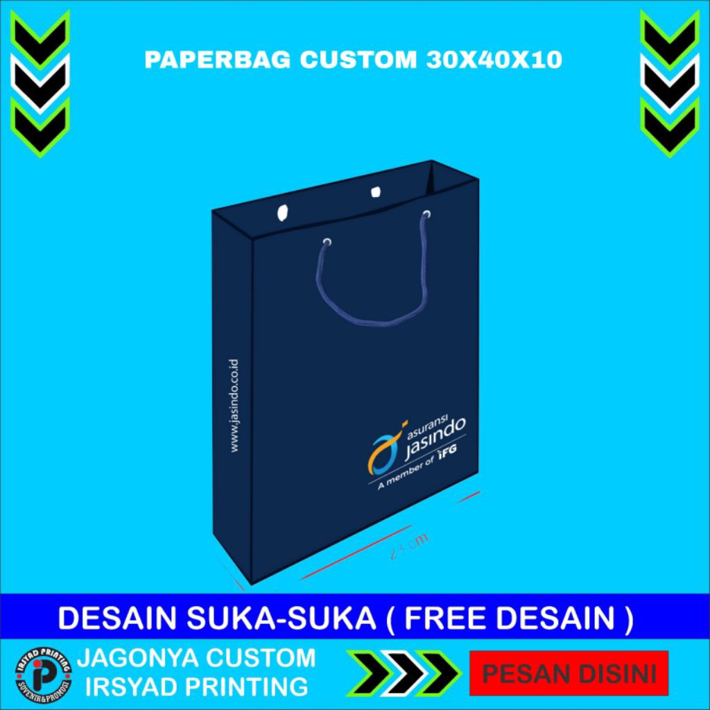 paper bag custom | tas custom | design bebas