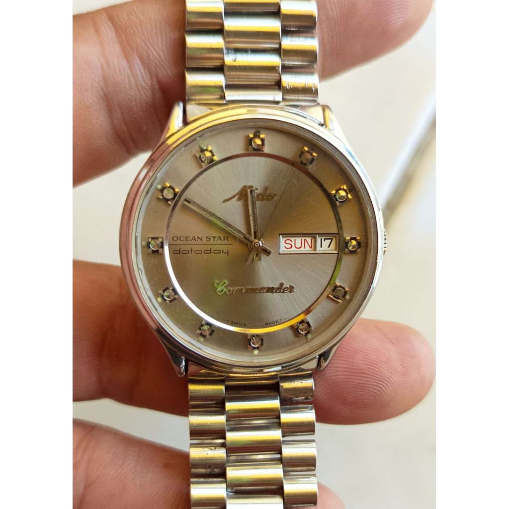 Mido commander Ocean star 8459 Hi-beat otomatis  25 jewels rare Colector item
