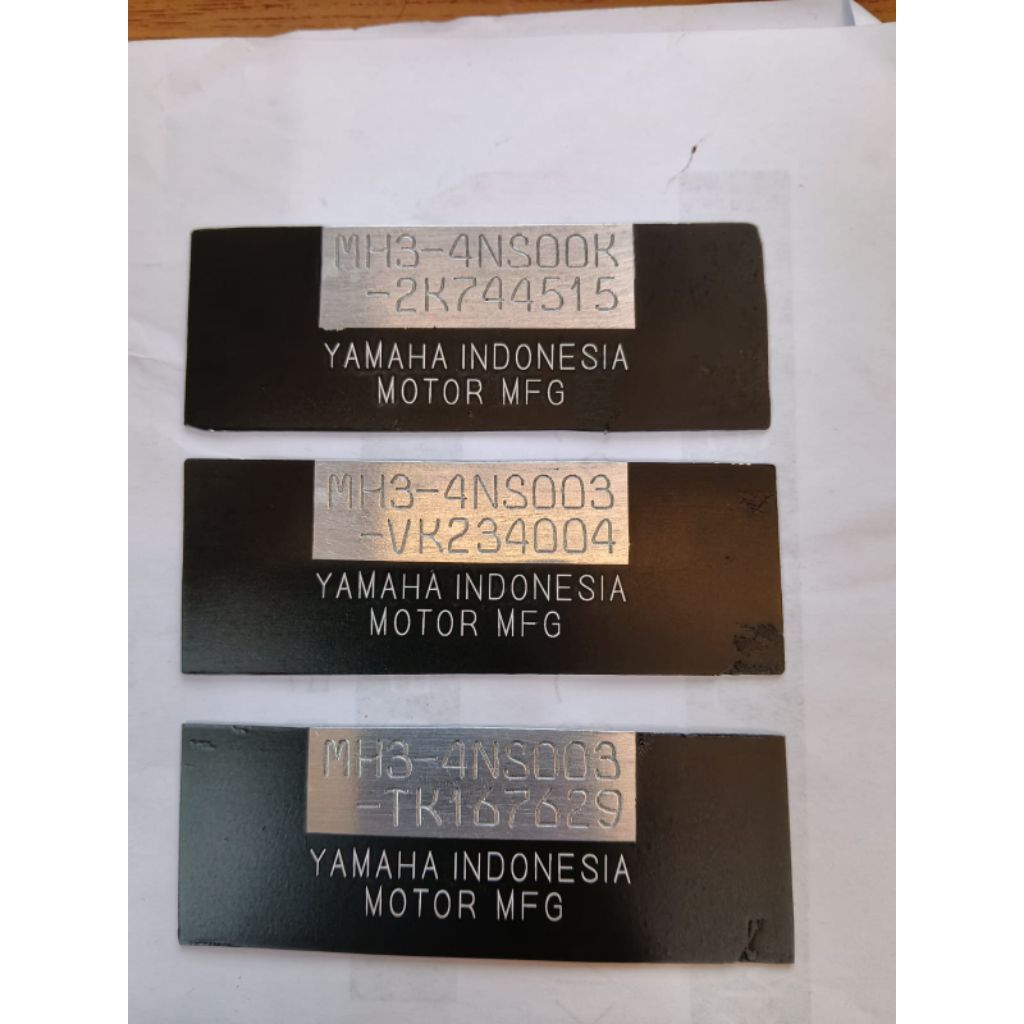 ketok nomor rangka dan nomor mesin Yamaha RX king (perbaikan)