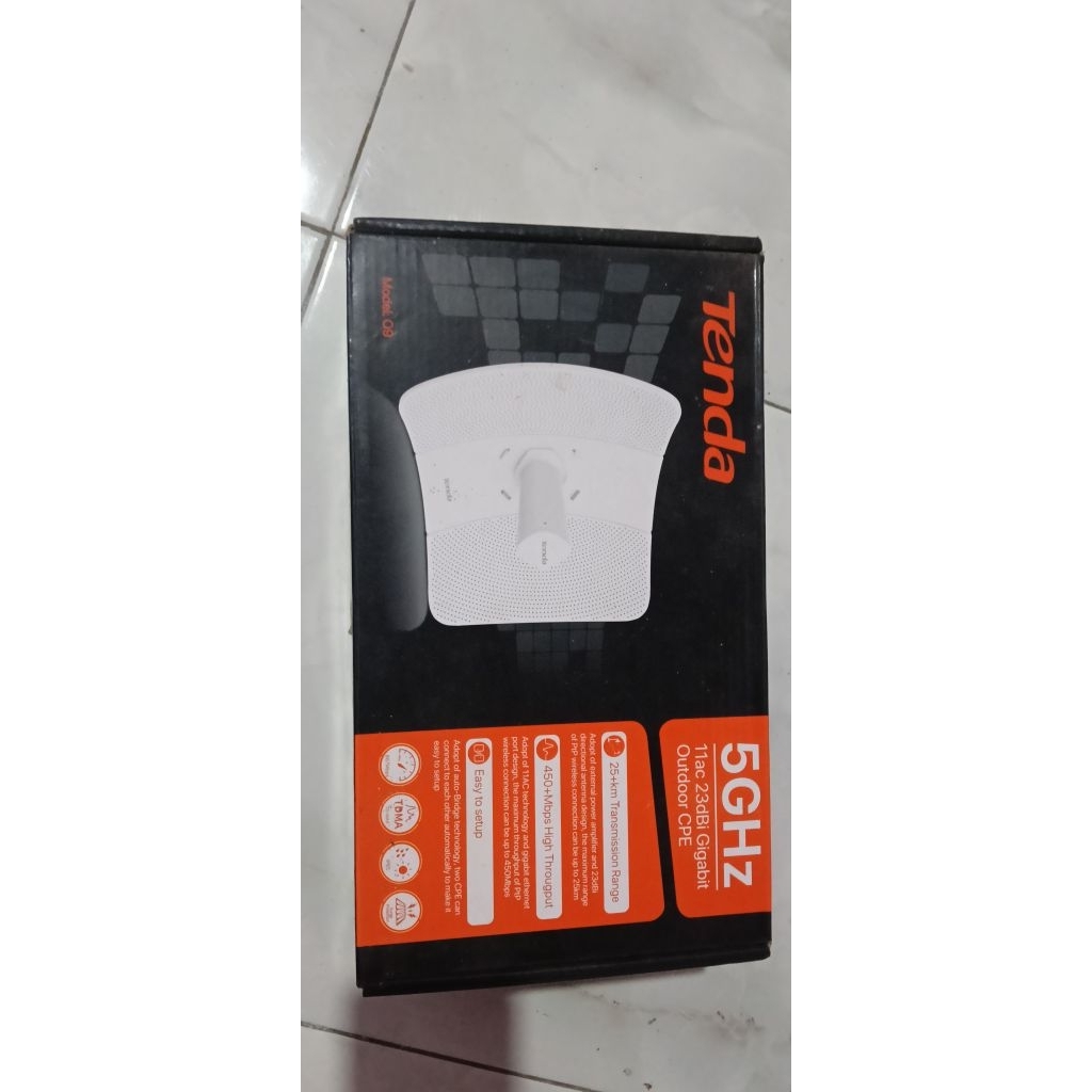 Tenda 09 5Ghz CPE Outdoor Baru Open Box