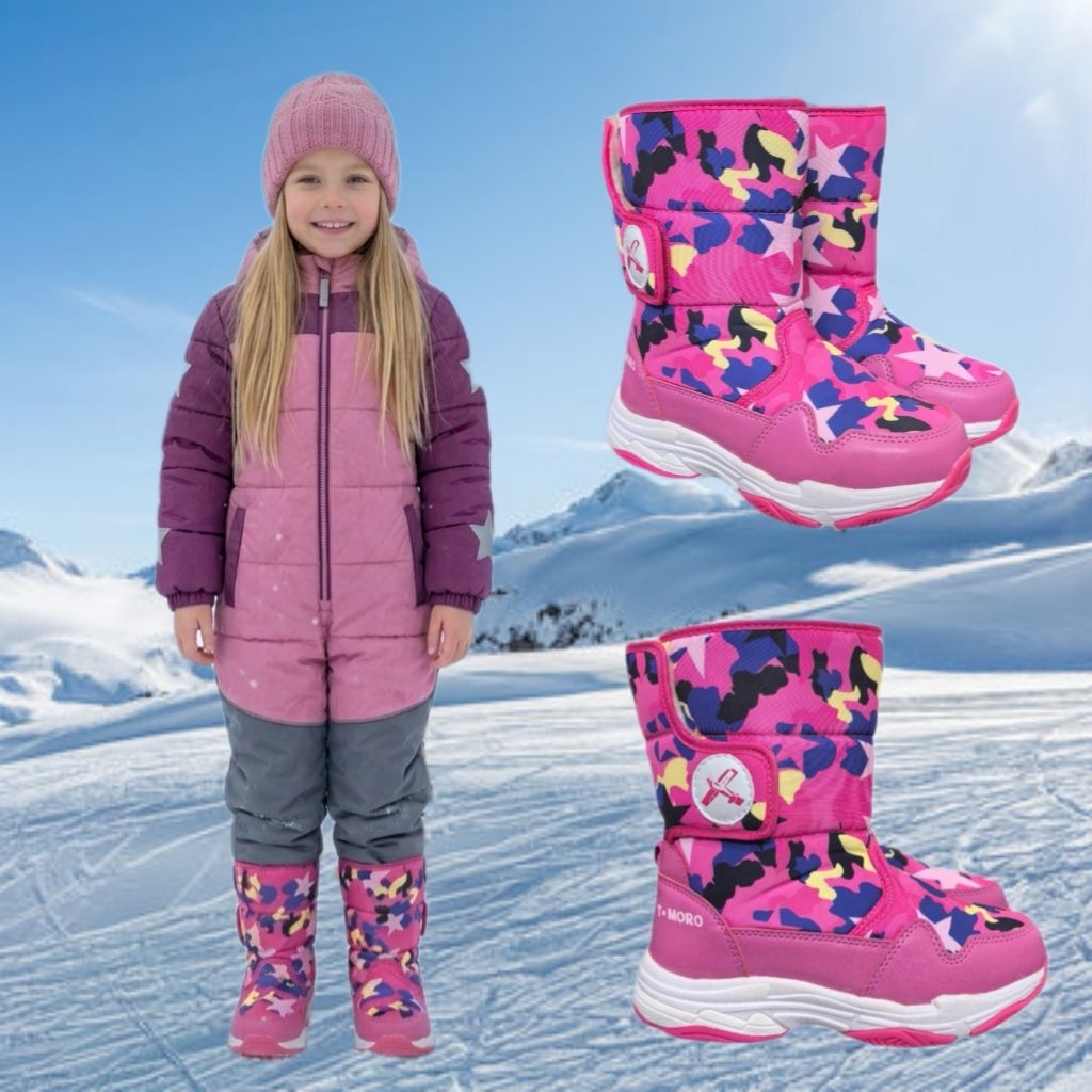 Sepatu Boots Winter Anak Perempuan Pink Fuschia Snowboot Winter Dingin Original Lavie Stuff