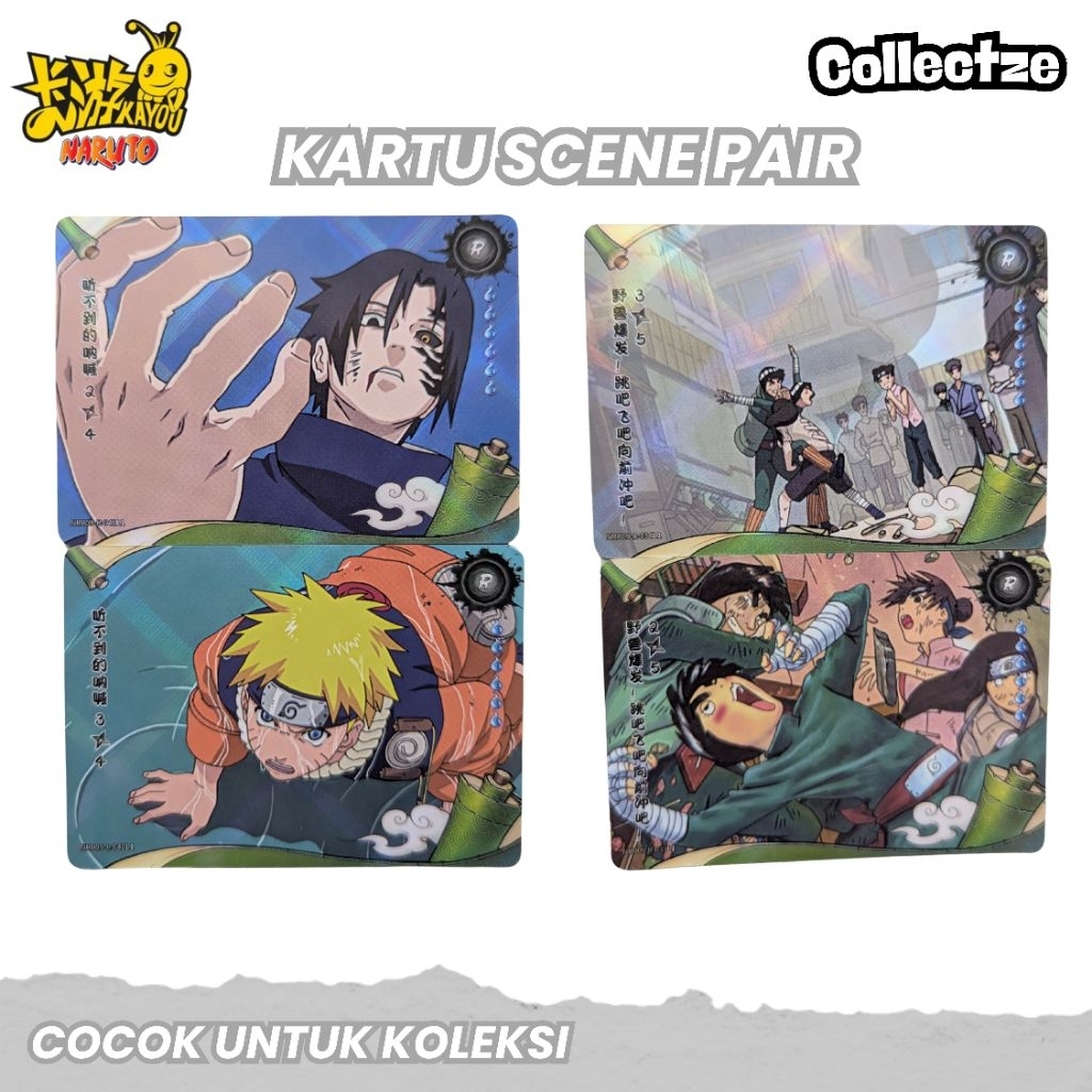 Kartu Koleksi Langka Naruto Kayou (Set 2 Kartu Nyambung) - Story Scene Pair
