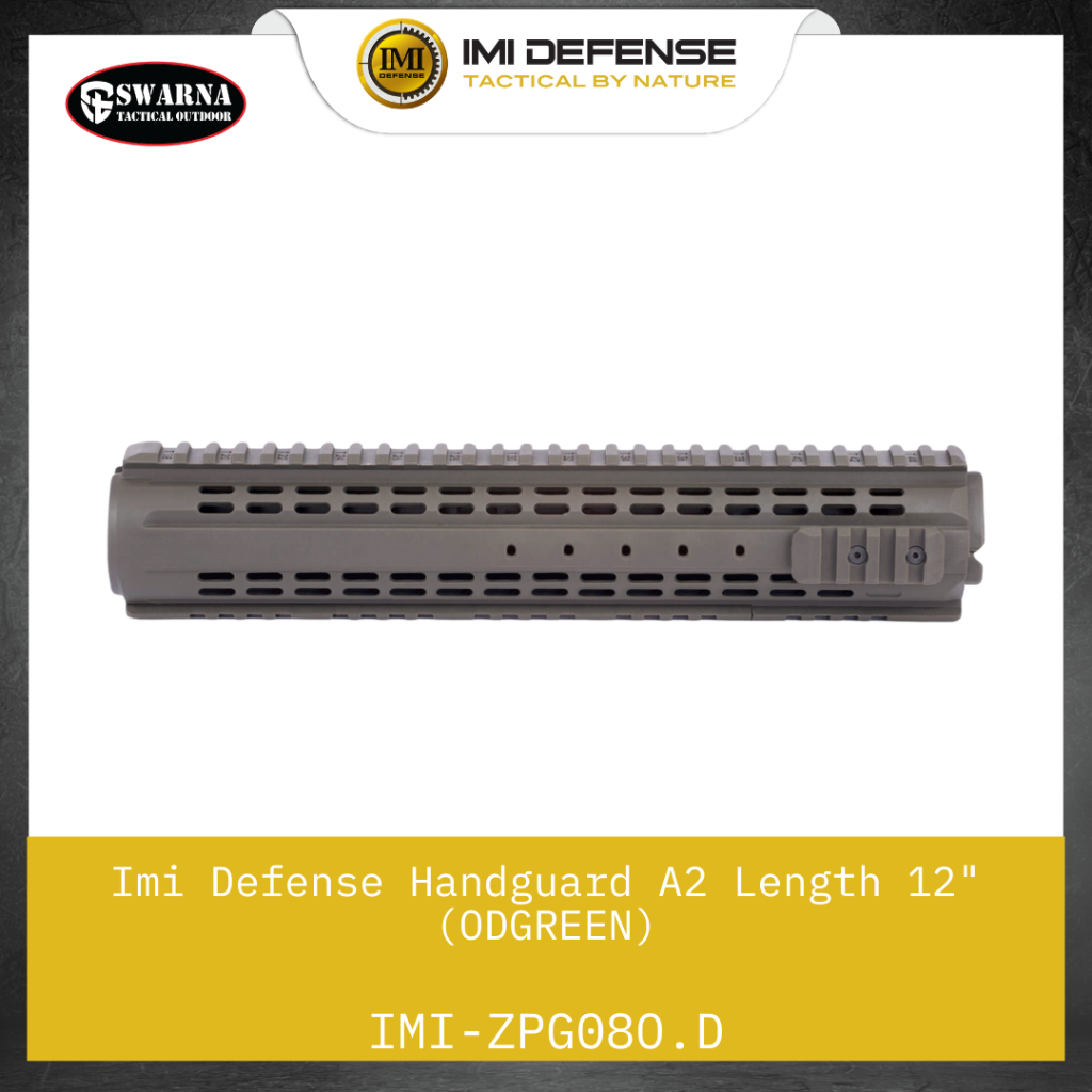IMI DEFENSE MRS-R  AR15 Modular Rail System A2 Length For AR15, Handguard, M16 - OD Green