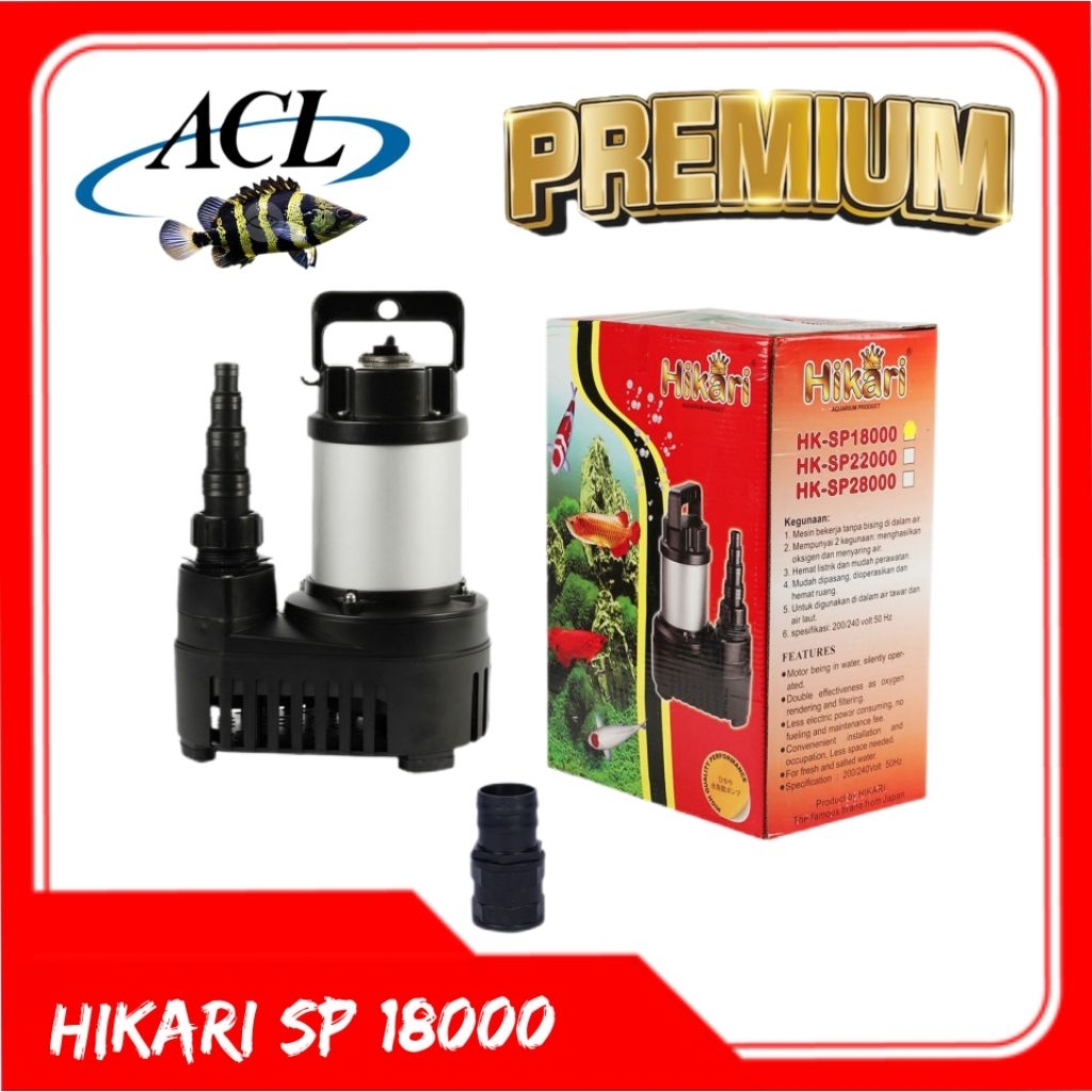 POMPA CELUP AIR BIG HIKARI HK -SP 18000-22000-28000 POMPA KURAS AIR BESAR MESIN CELUP KOLAM BESAR