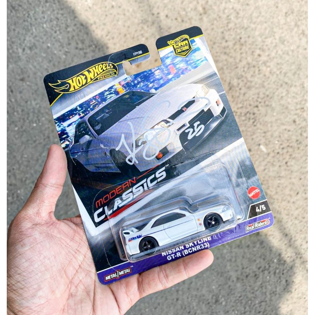 Hot Wheels R33 Greddy Sign Kenji Tsuchiya