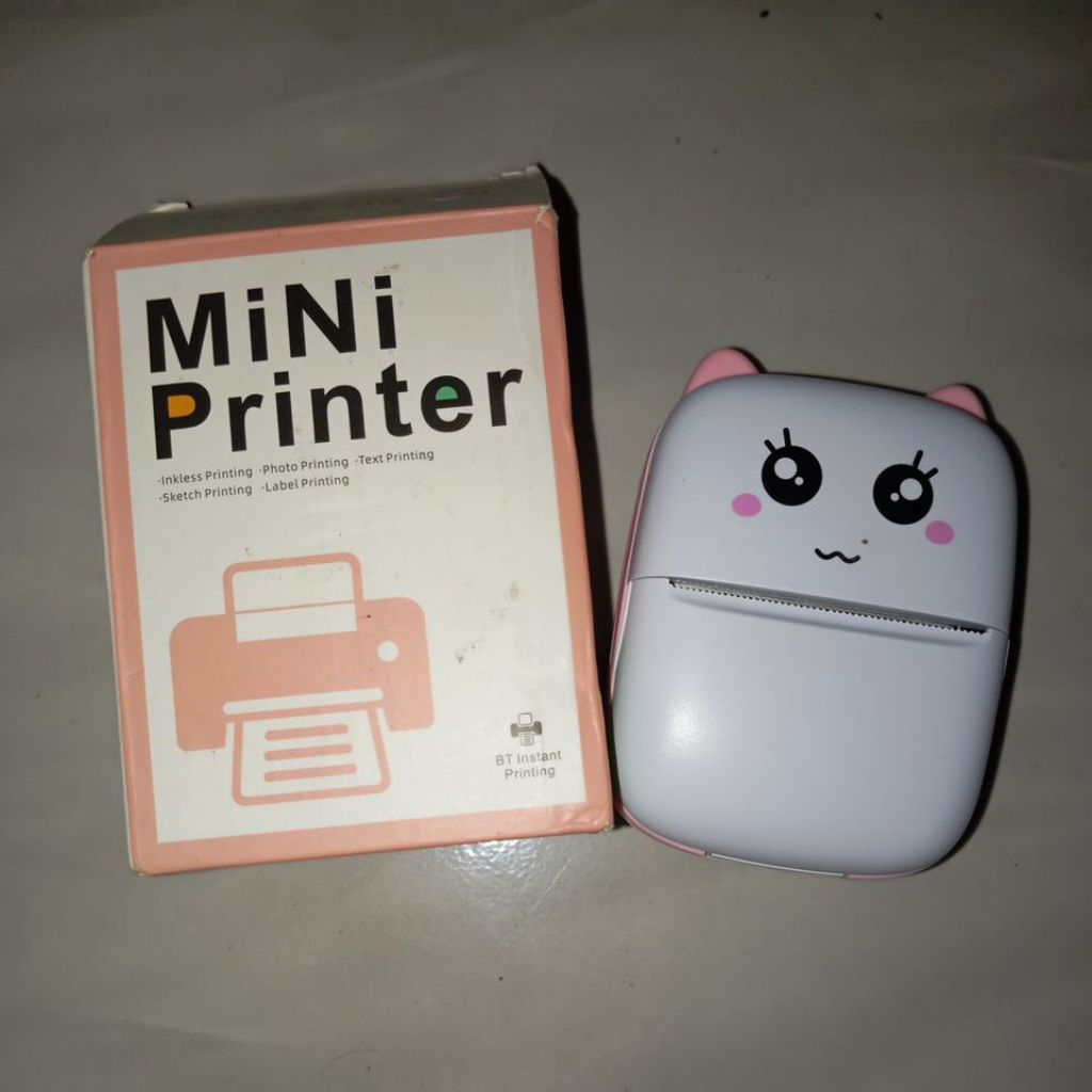 Printer Bluetooth mini/mini printer bluetooth BT instan printing/mini printer thermal bluetooth (MIN
