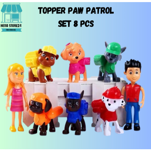 Pajangan Mainan Anjing Pajangan Mainan Paw Patrol / Pajangan Kue Paw Patrol 3D Pajangan Paw Patrol /