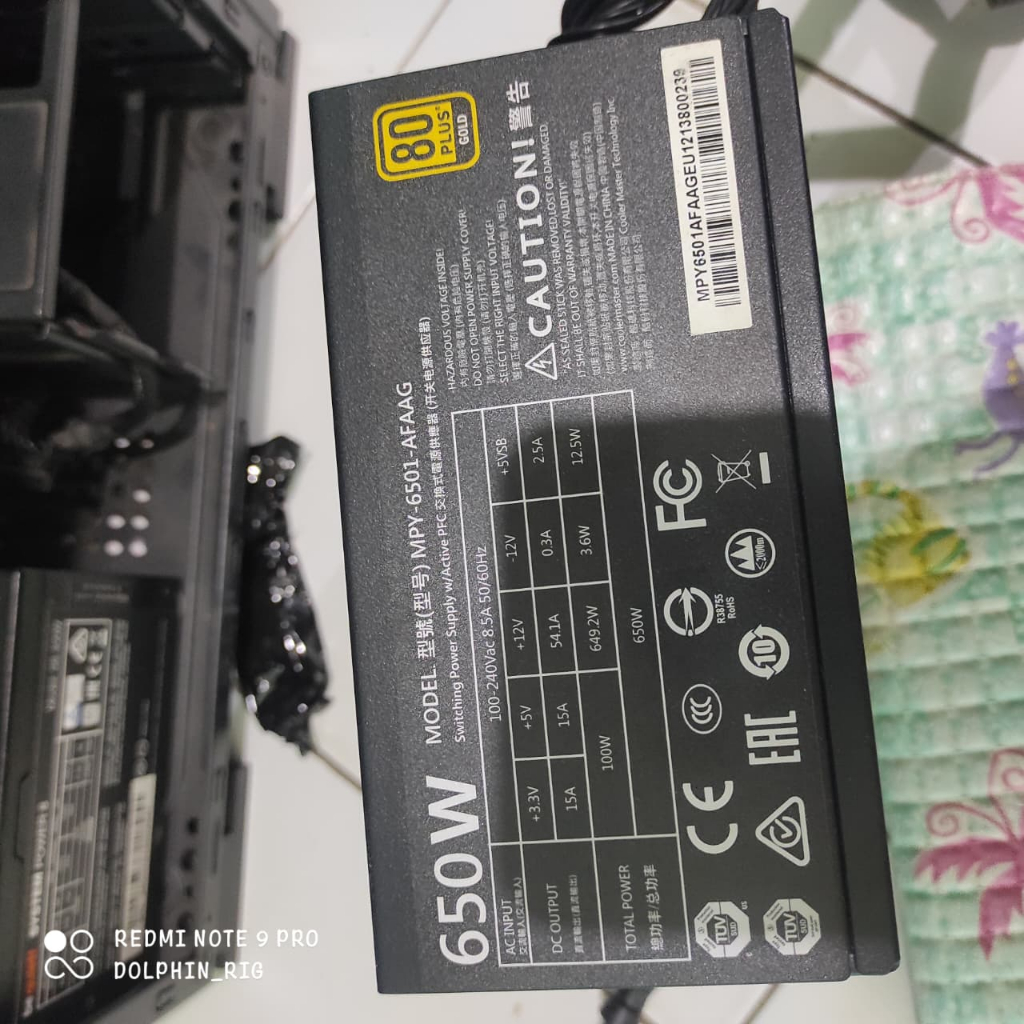Psu Cooler Master MWE 650 gold | Fullset