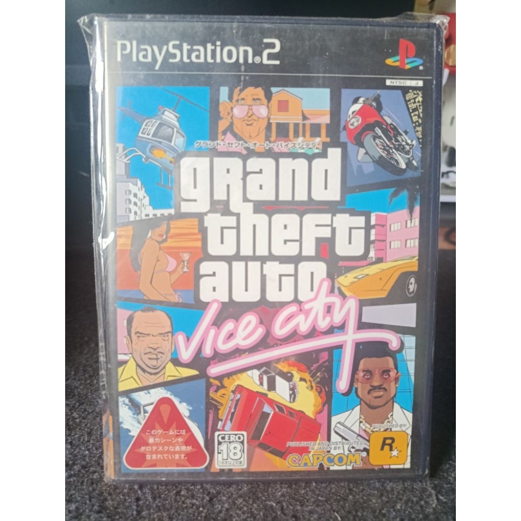 Kaset ori ps2 gta vice city playstation 2